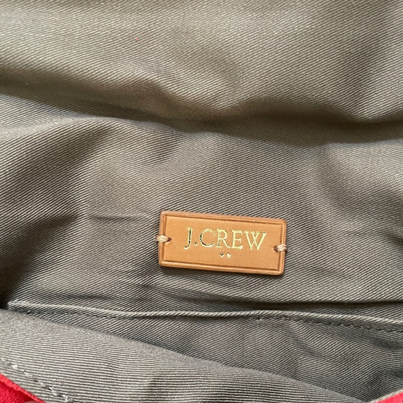 J. CREW Red Suede Shoulder/Envelope/Bag/Purse - Picture 5 of 5